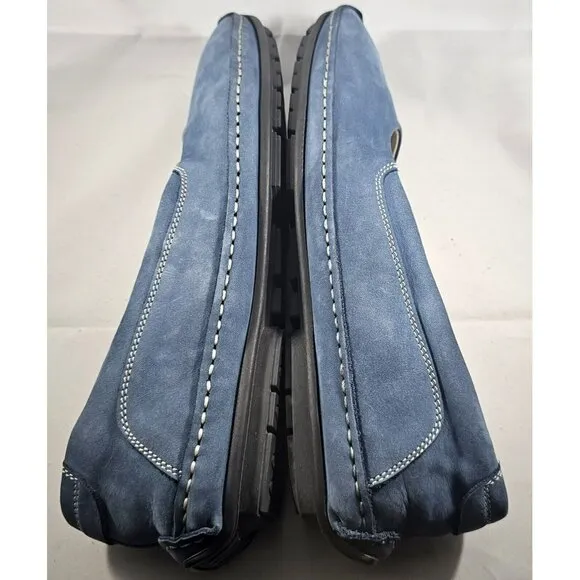 French Sole FS/NY Women's Stella Cobalt Blue Suede Slip-On Loafer Size 11