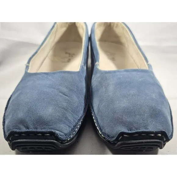French Sole FS/NY Women's Stella Cobalt Blue Suede Slip-On Loafer Size 11