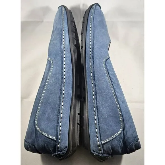 French Sole FS/NY Women's Stella Cobalt Blue Suede Slip-On Loafer Size 11