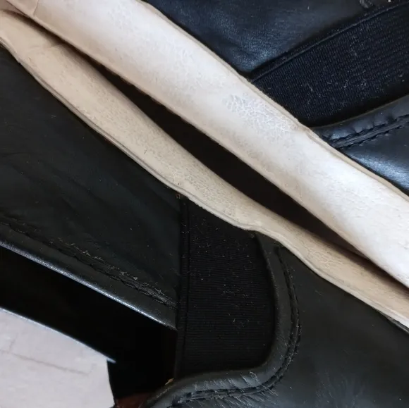 Frye Dylan Black Leather Slip On Sneakers