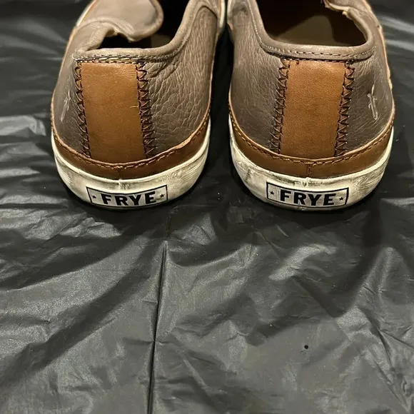 Frye Gavin Slipon Men’s 10 Brown Leather Loafers Summer Vacation