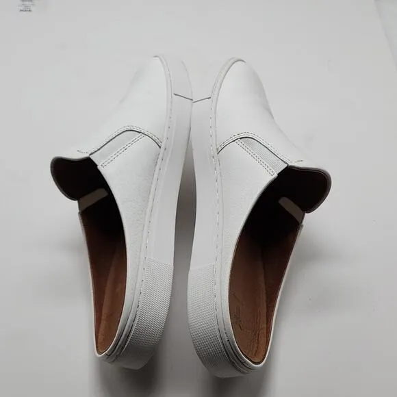 FRYE IVY MULE SNEAKERS WHITE TUMBLED COW LEATHER WOMEN'S 11 NWOB