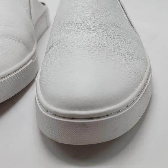 FRYE IVY MULE SNEAKERS WHITE TUMBLED COW LEATHER WOMEN'S 11 NWOB
