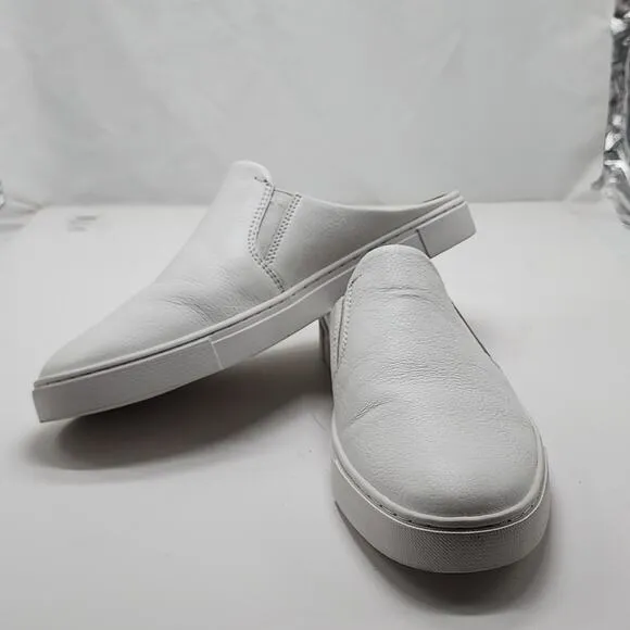 FRYE IVY MULE SNEAKERS WHITE TUMBLED COW LEATHER WOMEN'S 11 NWOB