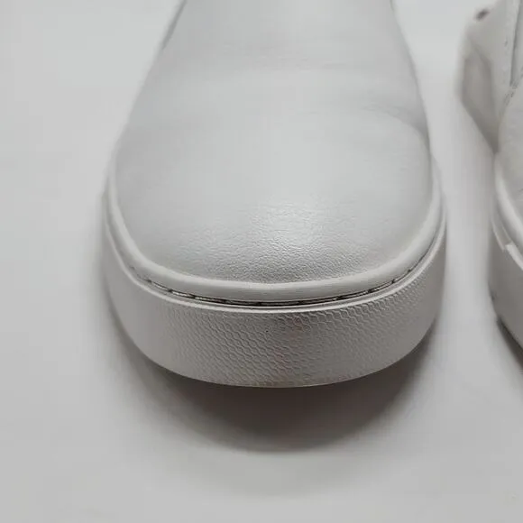 FRYE IVY MULE SNEAKERS WHITE TUMBLED COW LEATHER WOMEN'S 11 NWOB