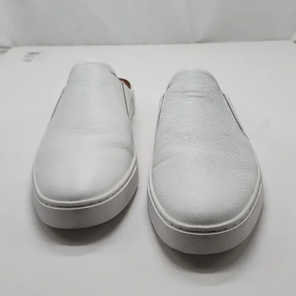FRYE IVY MULE SNEAKERS WHITE TUMBLED COW LEATHER WOMEN'S 11 NWOB