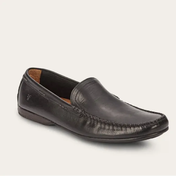FRYE LEWIS VENETIAN Mens Loafers Size 7.5 Black NWOT