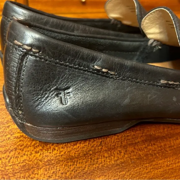 FRYE LEWIS VENETIAN Mens Loafers Size 7.5 Black NWOT