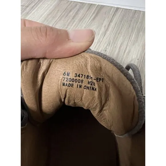 FRYE Womens Webster Zip High Fashion Sneakers Elephant Nubuck Size 6M US
