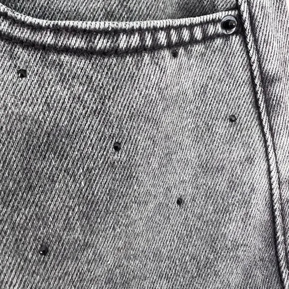 Generation‎ Love New York Distressed Denim Bermuda Shorts Gray Acid Wash
