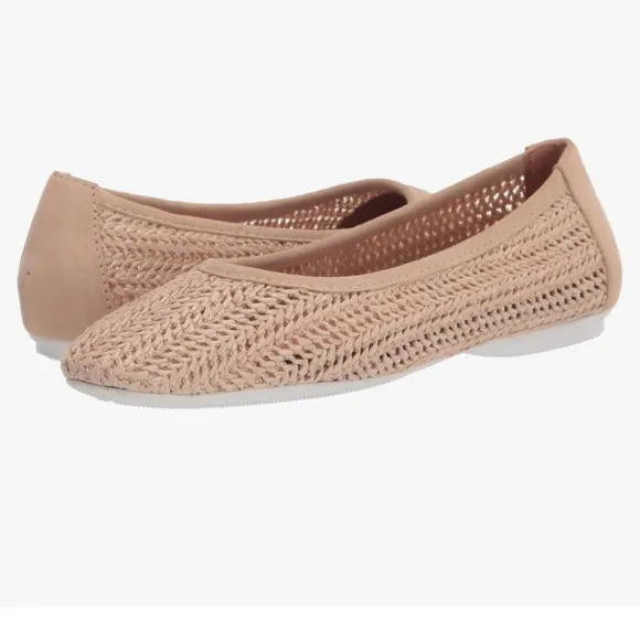 Gentle Souls by Kenneth Cole 7.5M Eugene Travel Ballet Flats Packable Woven
