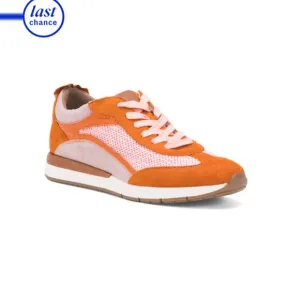 GENTLE SOULS Orange Suede Juno Sneakers