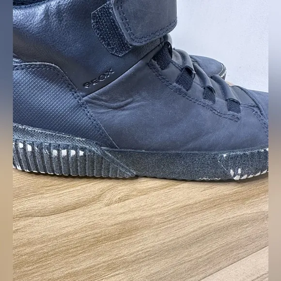 Geox J Alonisso Boys Navy Sneakers Size 3 1/2