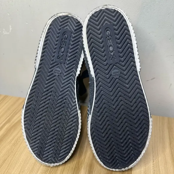 Geox J Alonisso Boys Navy Sneakers Size 3 1/2