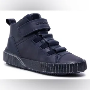 Geox J Alonisso Boys Navy Sneakers Size 3 1/2