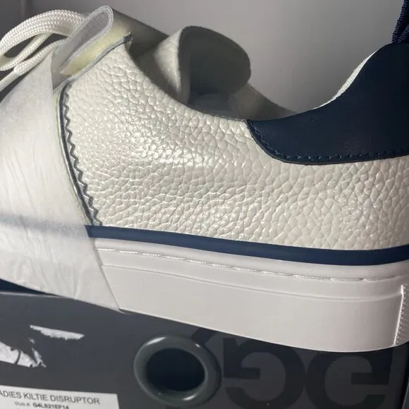 G/Fore G4 Fore USA Kiltie Disruptor Golf Shoe Sneakers Ladies  10 White Navy