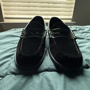 GH Bass Velvet/Leather Weejuns, 8D, Like New