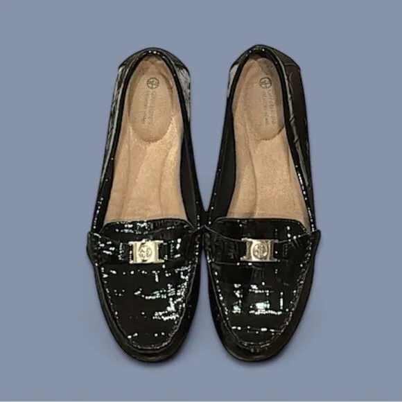 Giani Bernini Dailyn Croc Loafers Black