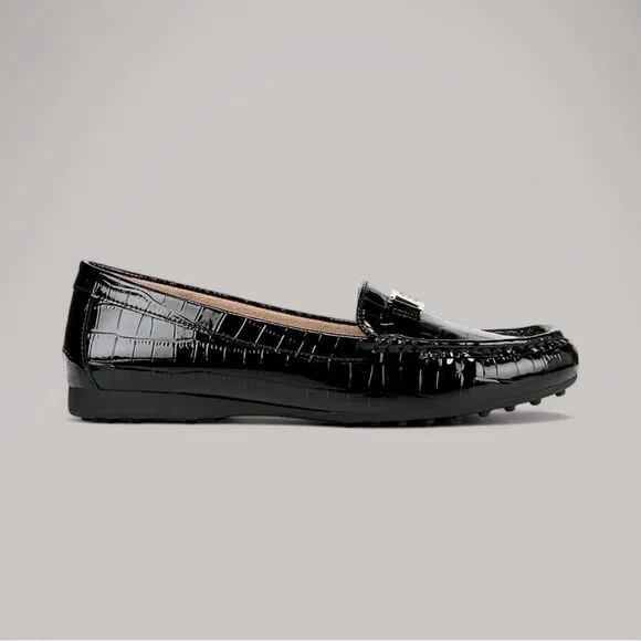 Giani Bernini Dailyn Croc Loafers Black