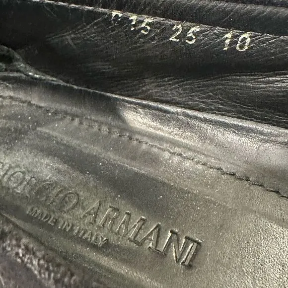 Giorgio Armani Men's Black Loafers