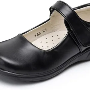 Girl's Mary Jane School Uniform Shoes Strap Dress Uniform Flats Black