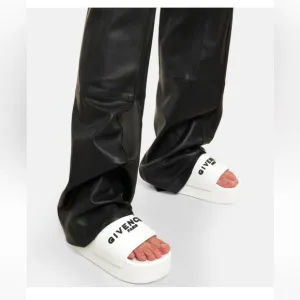 Givenchy Paris Mule Platform Slides. white size 36