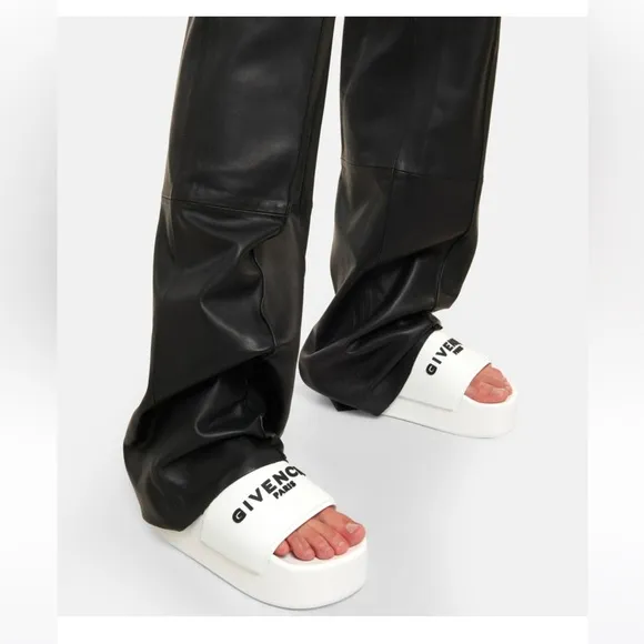 Givenchy Paris Mule Platform Slides. white size 36