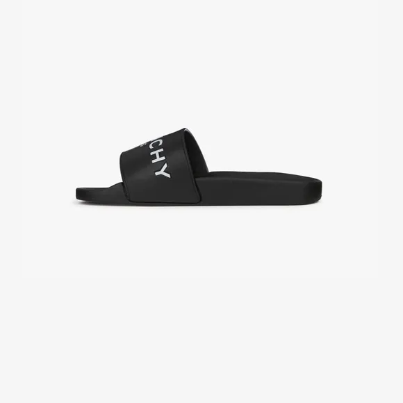 GIVENCHY rubber logo slides sandals