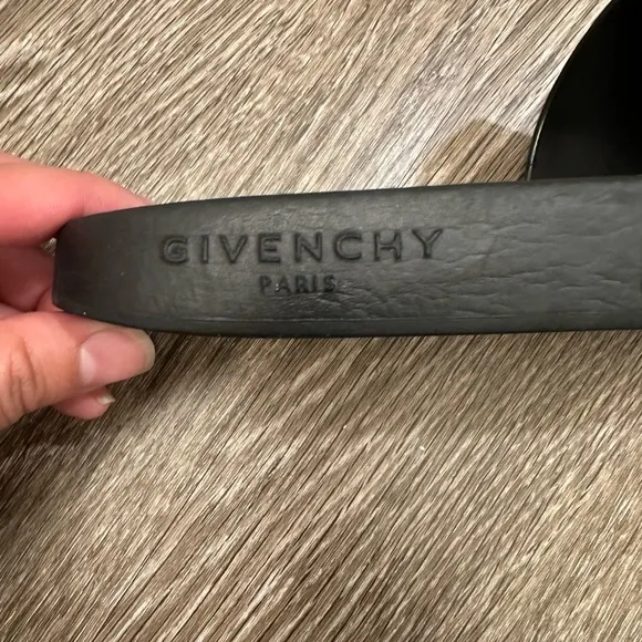 GIVENCHY rubber logo slides sandals