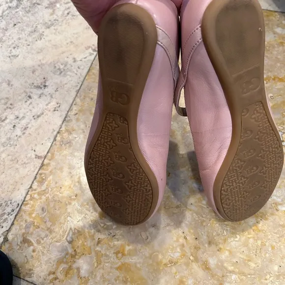 Go girl pink ballet flats with studs size 13