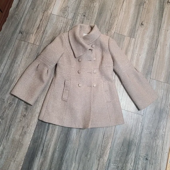 Gold Shimmer Pea Coat