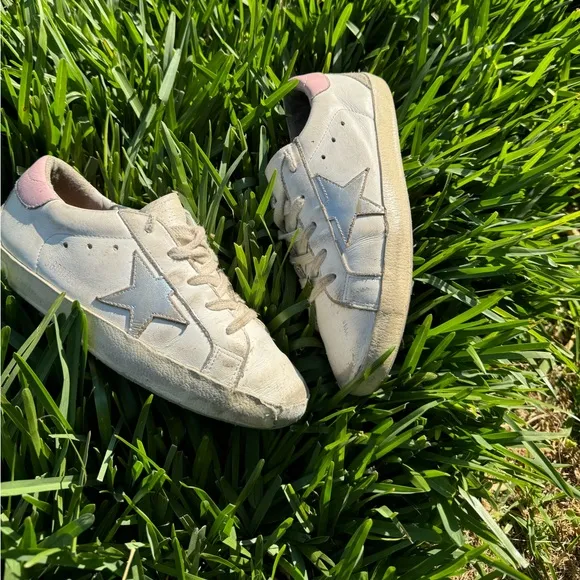 Golden Goose leather fashion sneakers kids size 2
