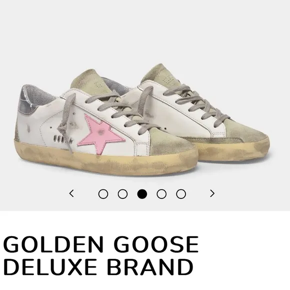 Golden Goose leather fashion sneakers kids size 2