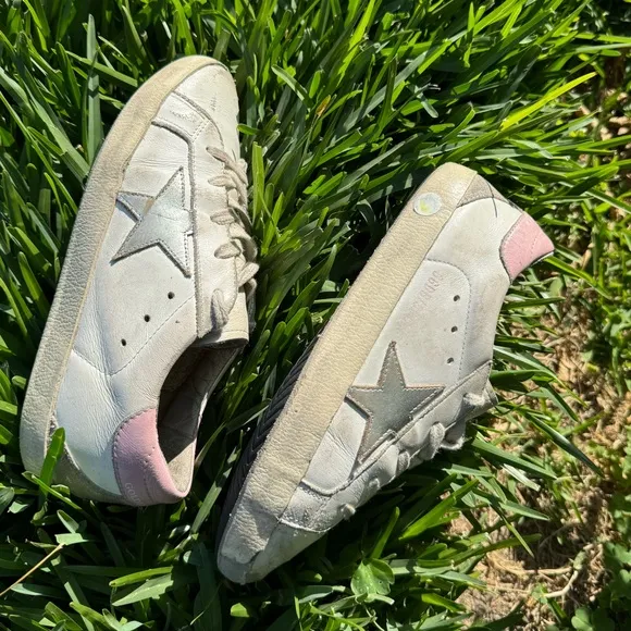 Golden Goose leather fashion sneakers kids size 2