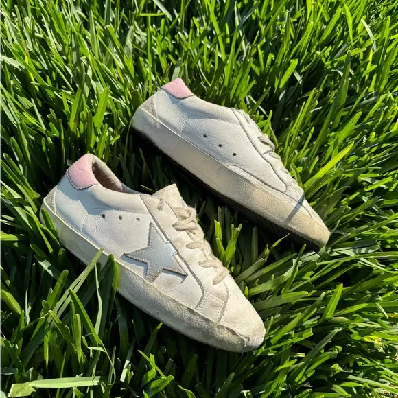Golden Goose leather fashion sneakers kids size 2
