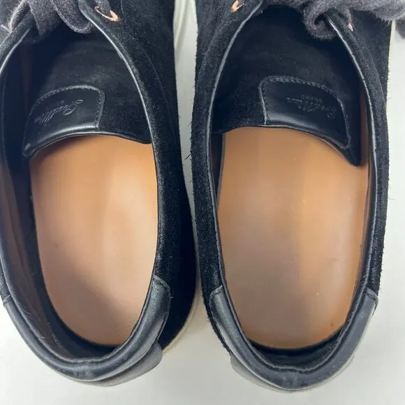 Good Man Brand Men’s Edge Lo Fashion Sneaker Sz 11 Black Suede Shoe Made Italy