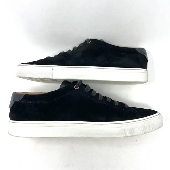Good Man Brand Men’s Edge Lo Fashion Sneaker Sz 11 Black Suede Shoe Made Italy