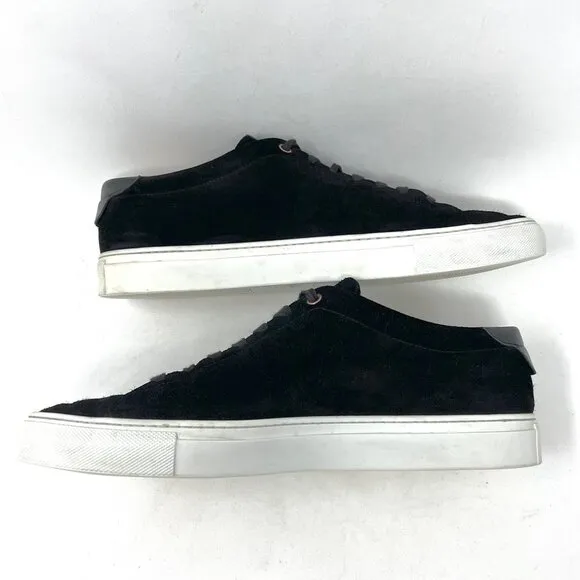 Good Man Brand Men’s Edge Lo Fashion Sneaker Sz 11 Black Suede Shoe Made Italy