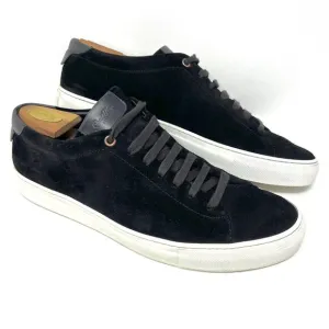 Good Man Brand Men’s Edge Lo Fashion Sneaker Sz 11 Black Suede Shoe Made Italy