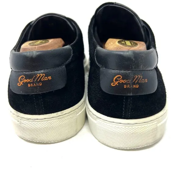 Good Man Brand Men’s Edge Lo Fashion Sneaker Sz 11 Black Suede Shoe Made Italy