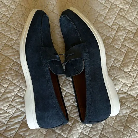 Gordon Rush Men's Parkside Penny Loafers, Navy Suede, Size 10, NWOT