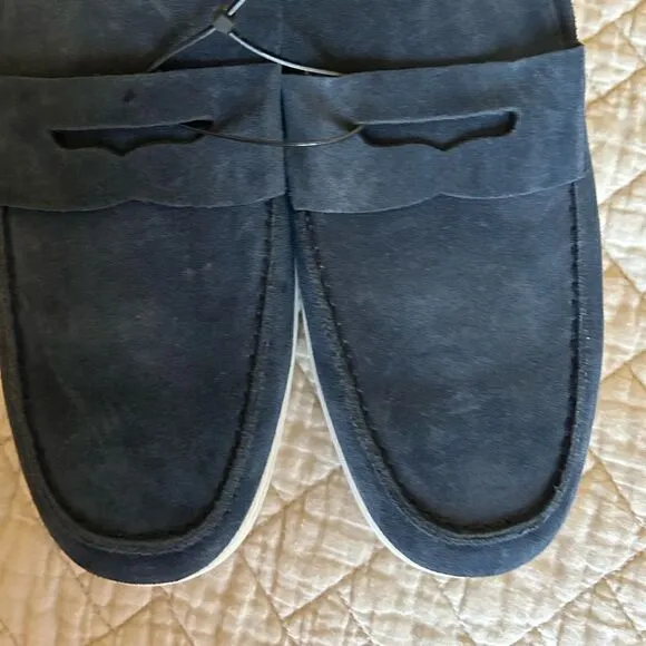 Gordon Rush Men's Parkside Penny Loafers, Navy Suede, Size 10, NWOT