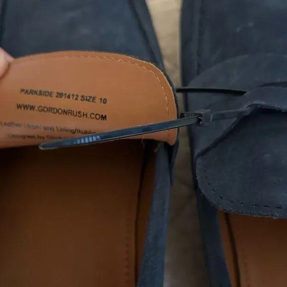 Gordon Rush Men's Parkside Penny Loafers, Navy Suede, Size 10, NWOT
