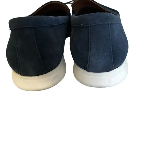 Gordon Rush Men's Parkside Penny Loafers, Navy Suede, Size 10, NWOT