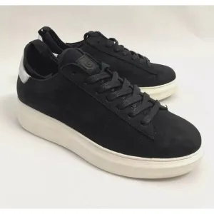 Greats Brooklyn Suede Low Top Trainer Sneakers Black / White Men's Size 8.5