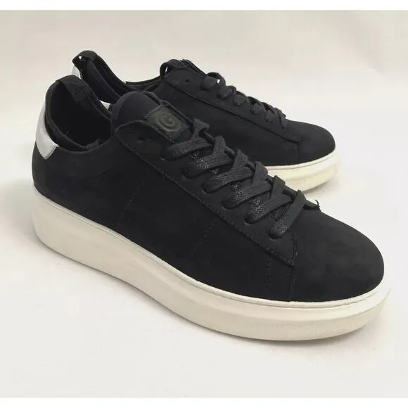 Greats Brooklyn Suede Low Top Trainer Sneakers Black / White Men's Size 8.5