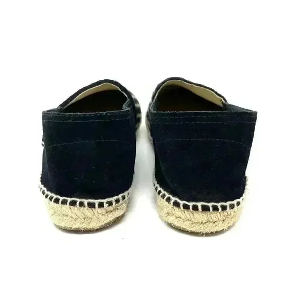 Guanabana Handmade Espadrille Black with Stripes - Size 41
