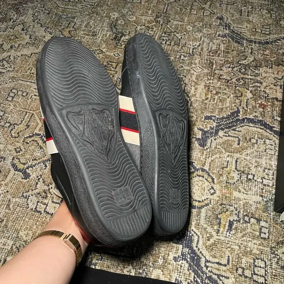 Gucci Black and Red Men's Sneakers
