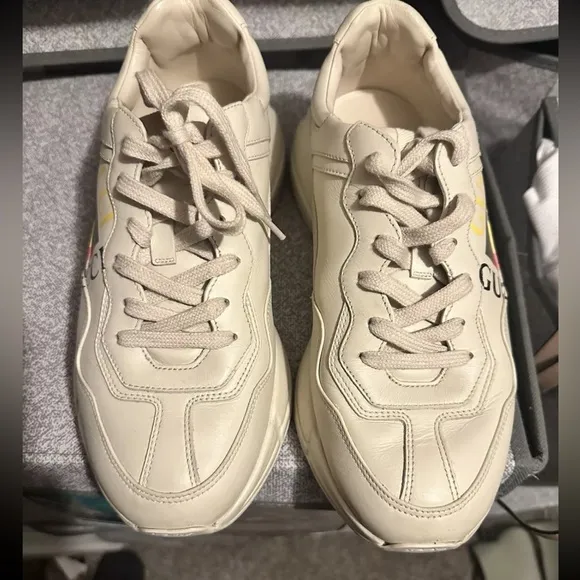 Gucci Cream Logo Sneakers
