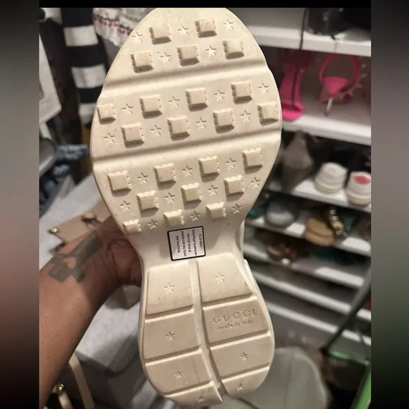 Gucci Cream Logo Sneakers
